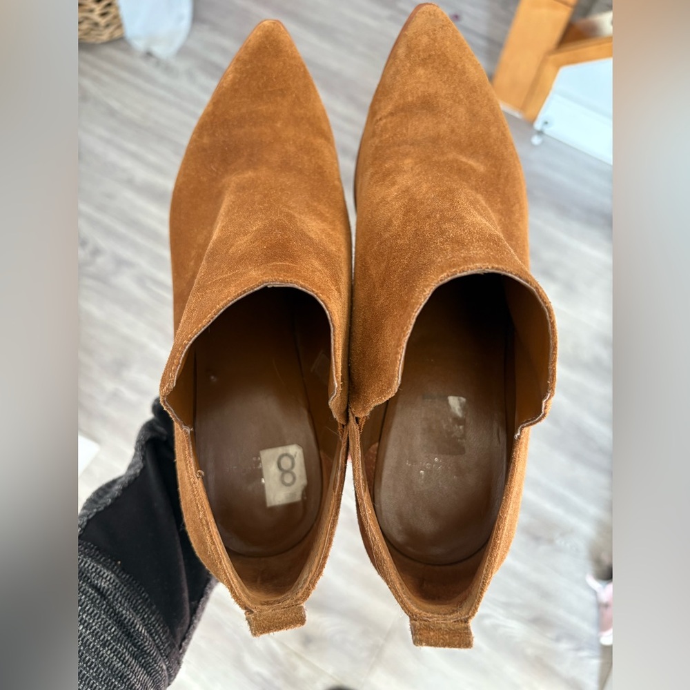 Marc Fisher- Tan Suede Ankle Booties - Picture 9 of 11